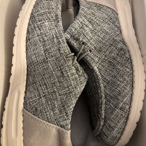 Hey Dude Gray Textured Casual Shoes
